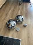 Lampa wiszaca chromowana 2 szt. Zestaw