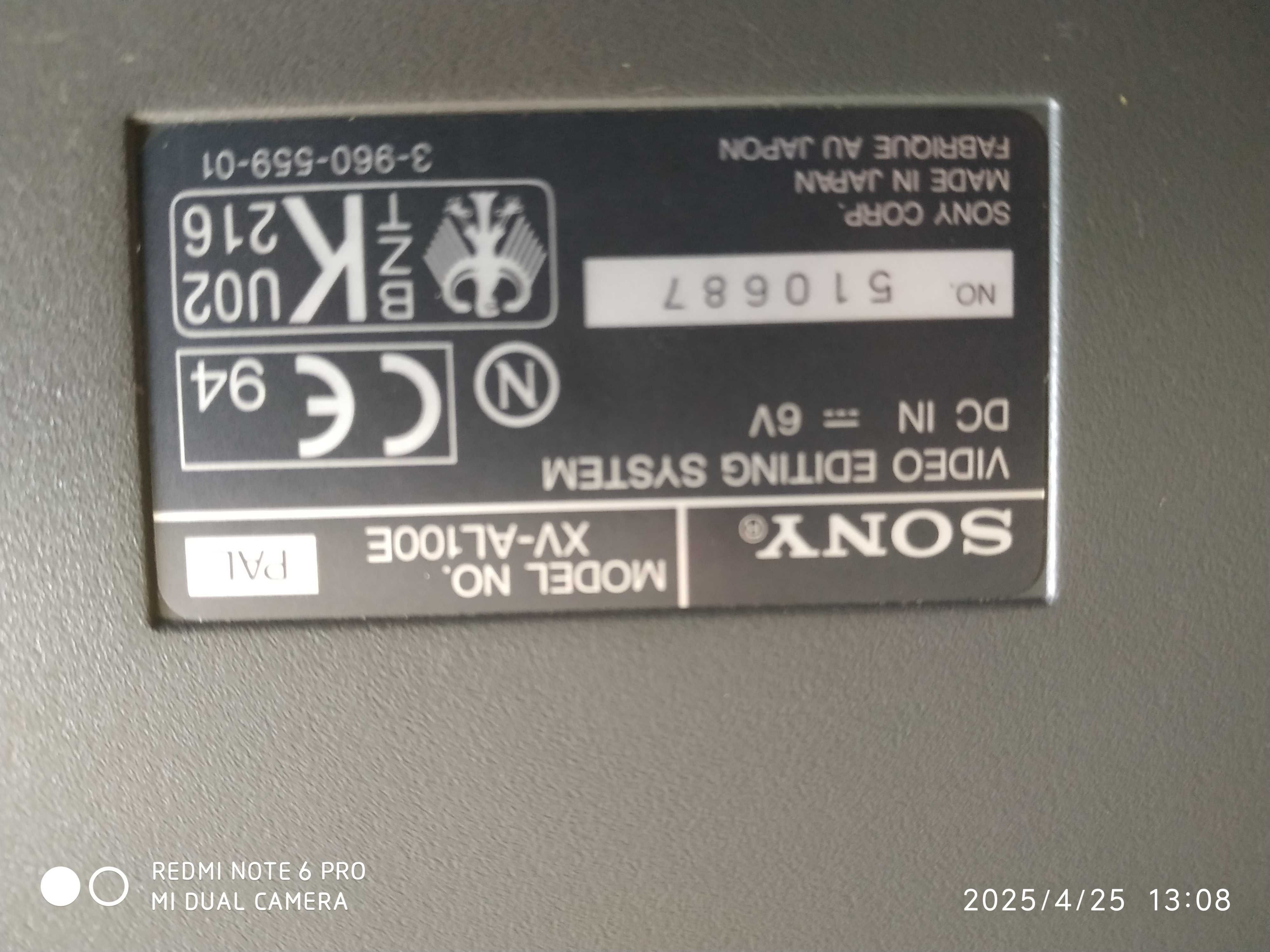PARA COLECIONADORES, mesa de edição sony