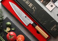 Кухонные ножи • Дамасская сталь • Оливковое Дерево • PM8O