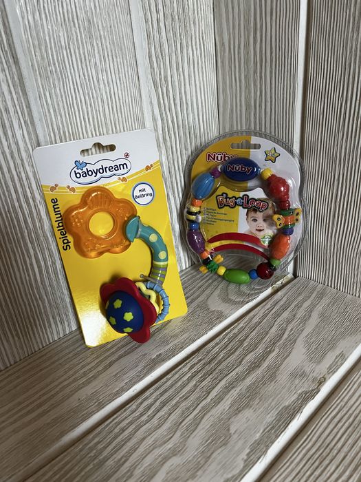 Нові прорізувачі Nuby та Babydream, в упаковці, лот 2 шт