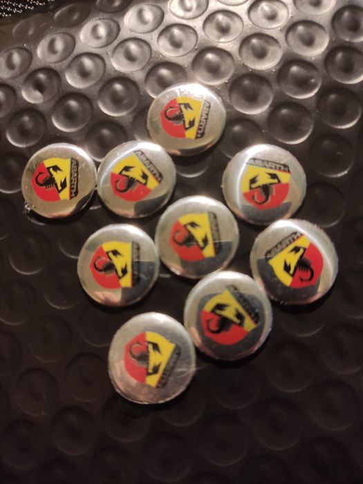 Abarth Logo sticker botão - Para chaves
