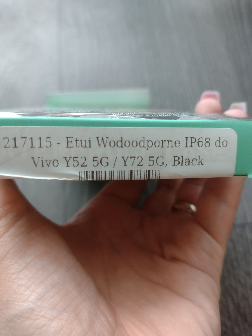 Etui wodoodporne IP68 do Vivo Y52 5G / Y72 5G czarne case
