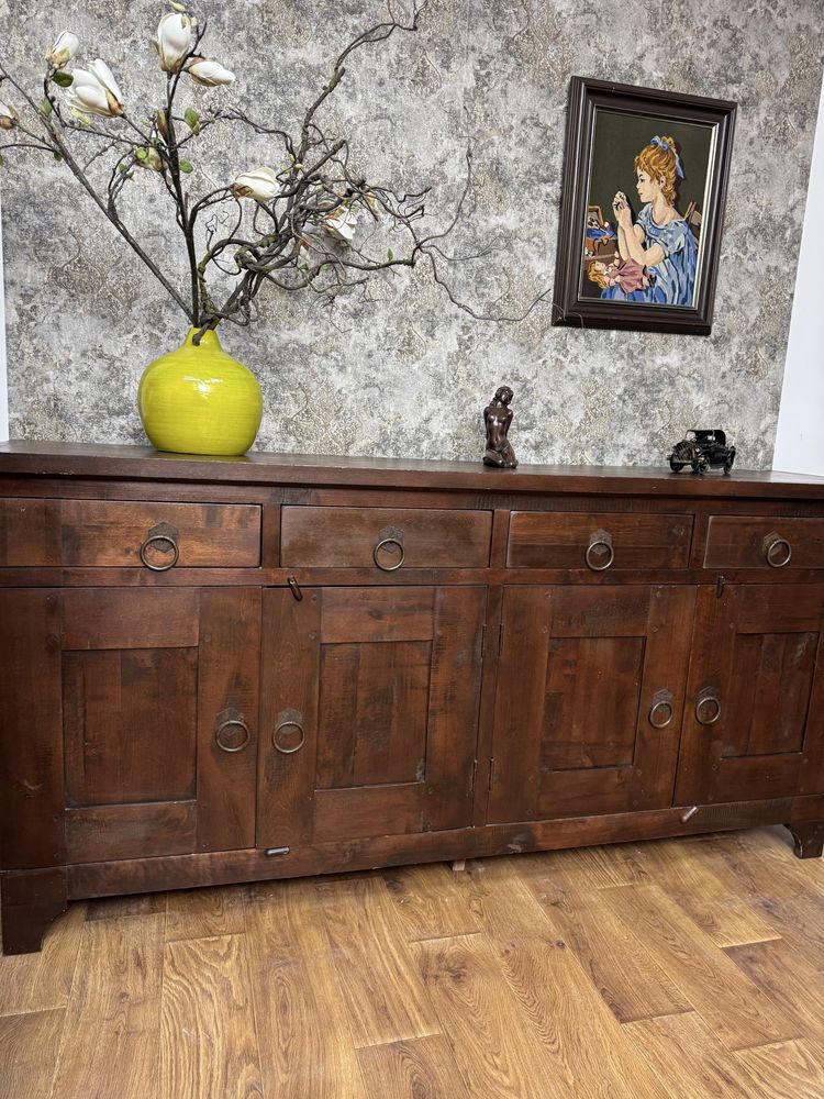 Komoda w stylu kolonialnym, komoda z drewna, szafa,