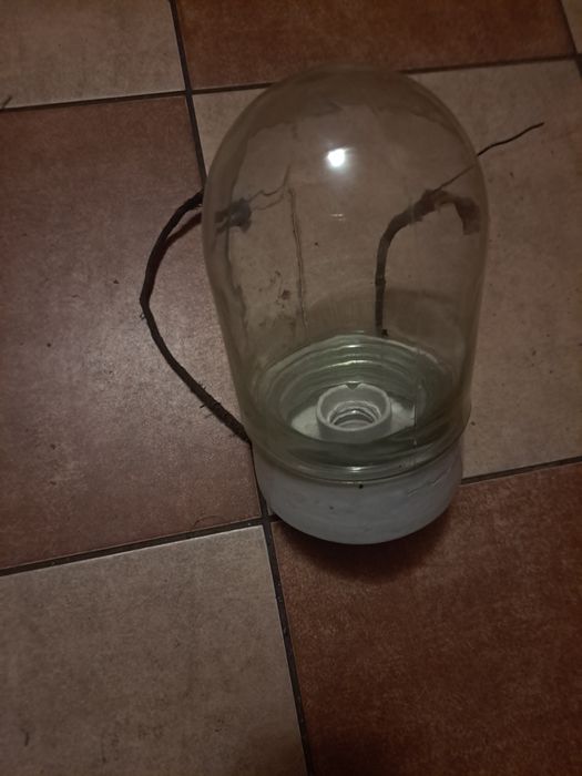 Lampa z Prl- biała