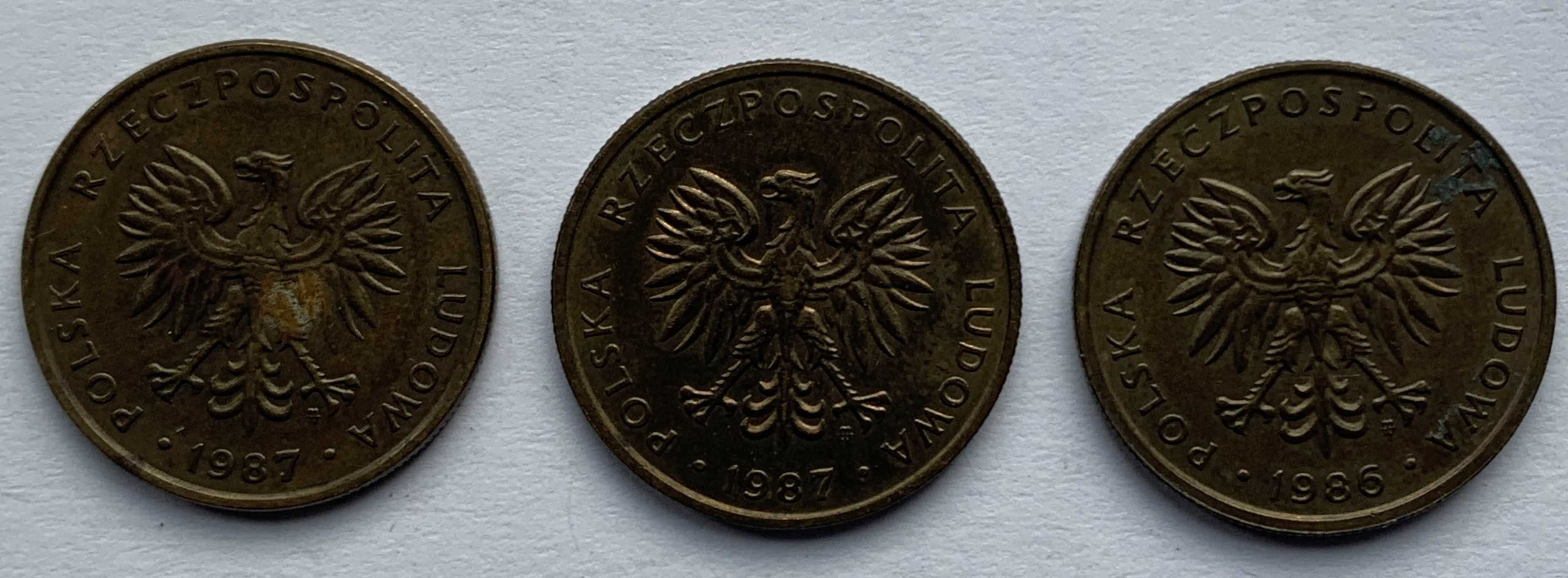 Moneta 5zl z roku 87 i 86