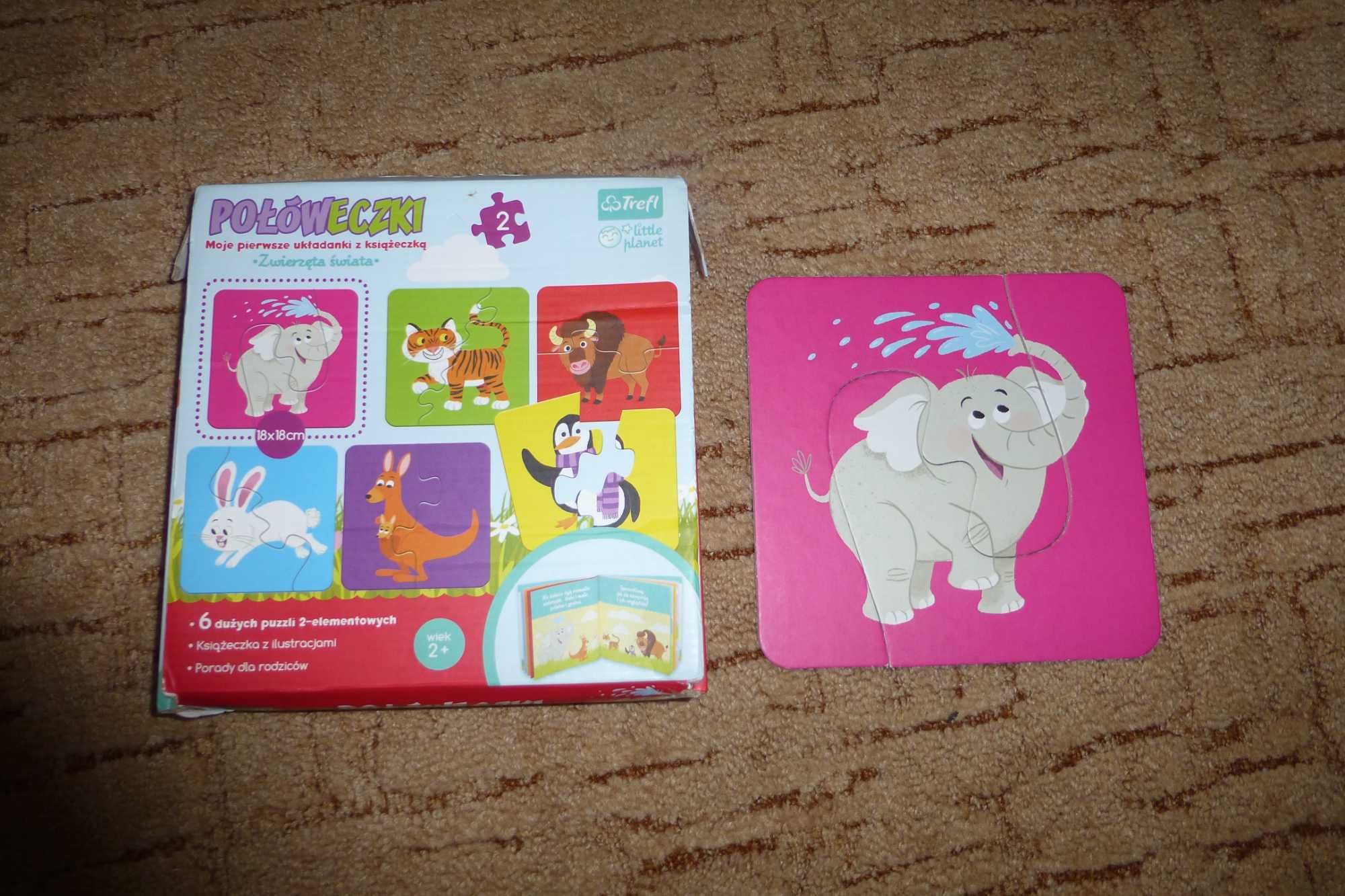 Puzzle dla dwulatka - połóweczki