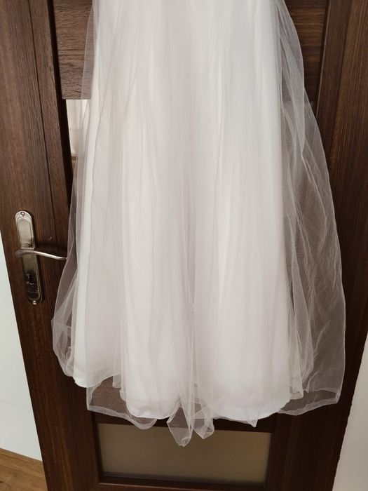 Sukienka biała, elegancka ,wizytowa,komunijna 140