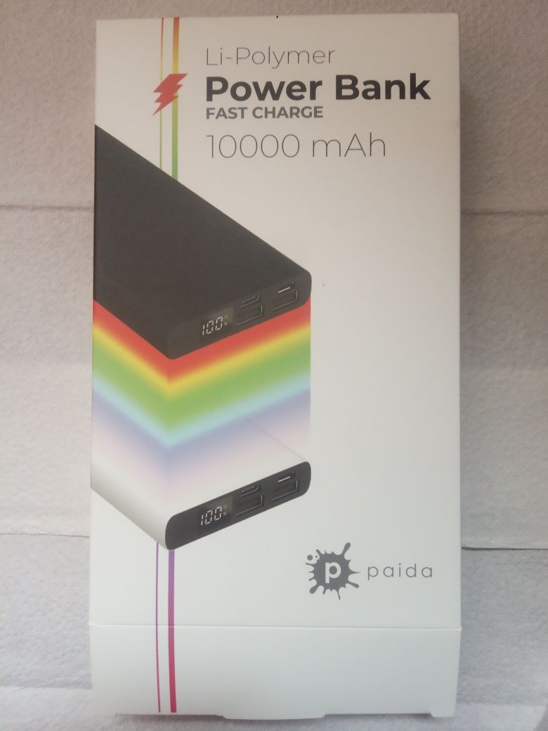 Power bank 10000 mah fast charge li-polymer павер Бенк быстрая зарядка