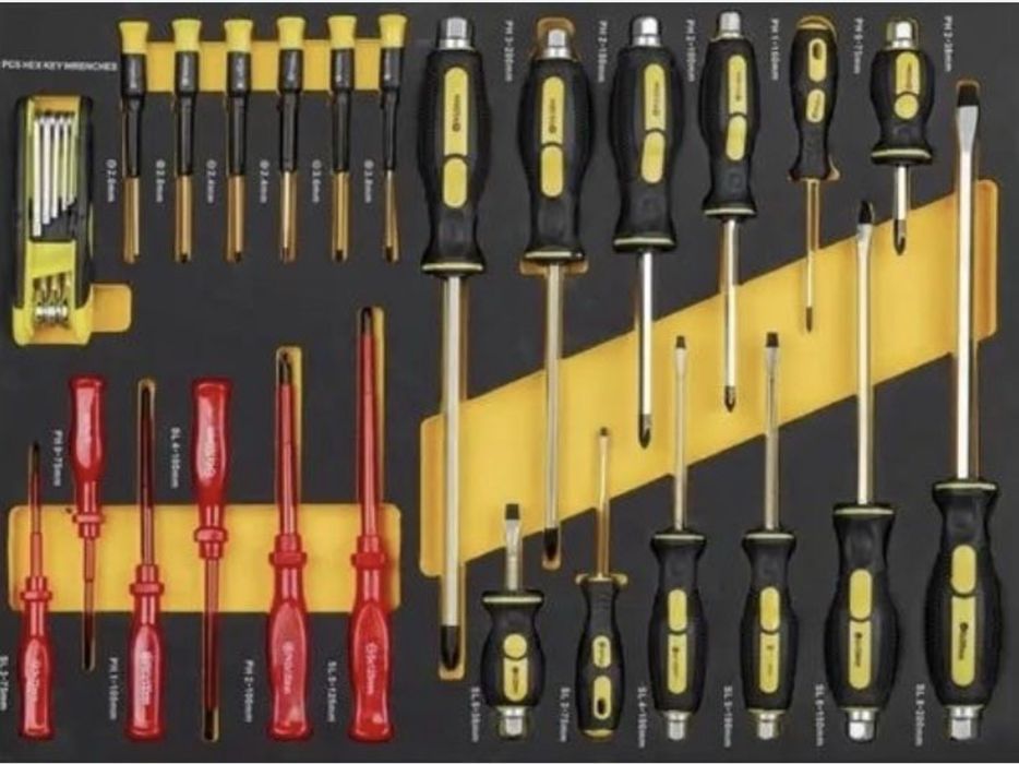 Тележка с инструментом / инструментальный шкаф MAX 156 эл. - 7 ящиков