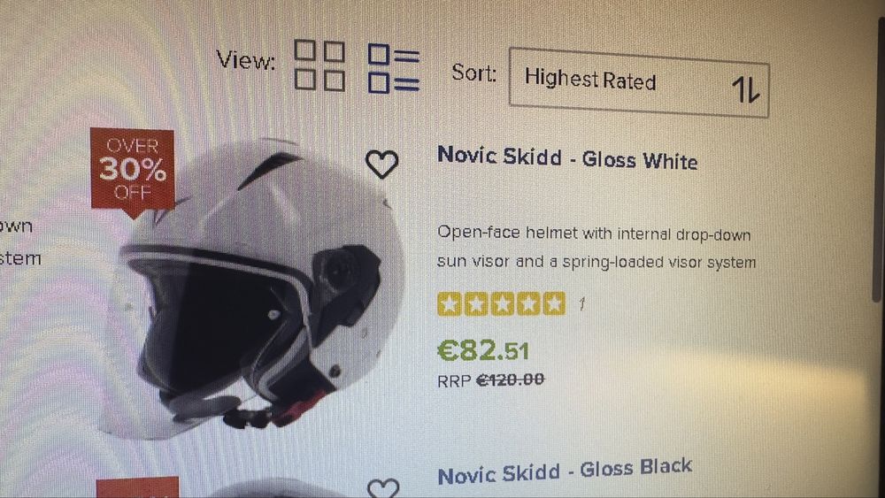 CAPACETES / HELMETS - NOVIC SKIDD - USADOS/USED