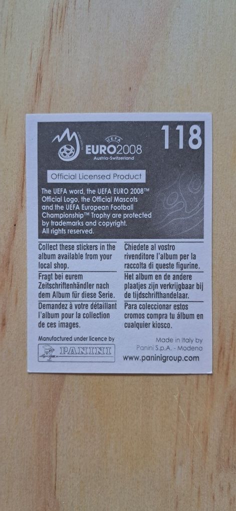 Cromo futebol de Ricardo Quaresma da Panini