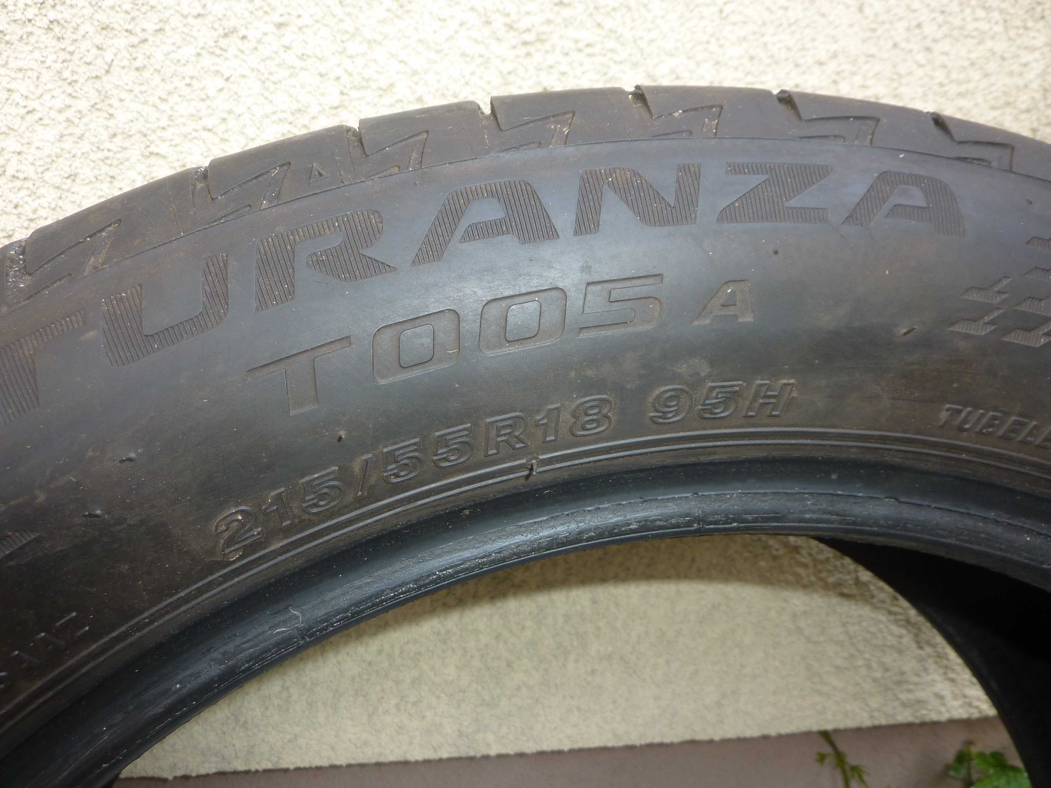 4× Bridgestone Turanza T005A 215/55R18 95 H