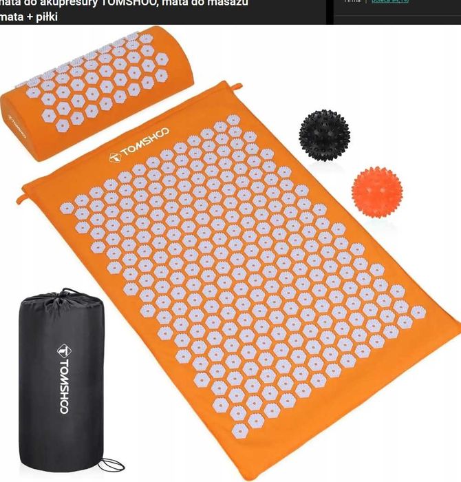 Zestaw do Akupresury Łożko masujące TOMSHOO PODUSZKA I PIŁKI