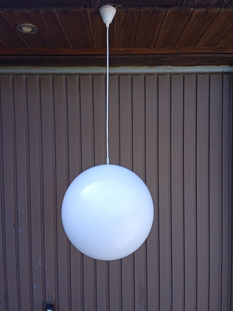 Lampa wisząca biała kula 20cm