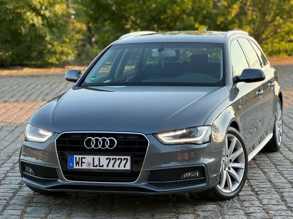 Audi A4 Avant 2.0 TDI S line Szara Navi Bi Xenon LED Daytona Skóra Szara