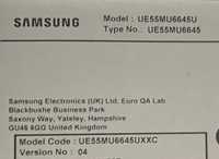 Peças TV Samsung UE55MU6645U  Fonte	BN44.-00876D   Board	BN41.-02568B