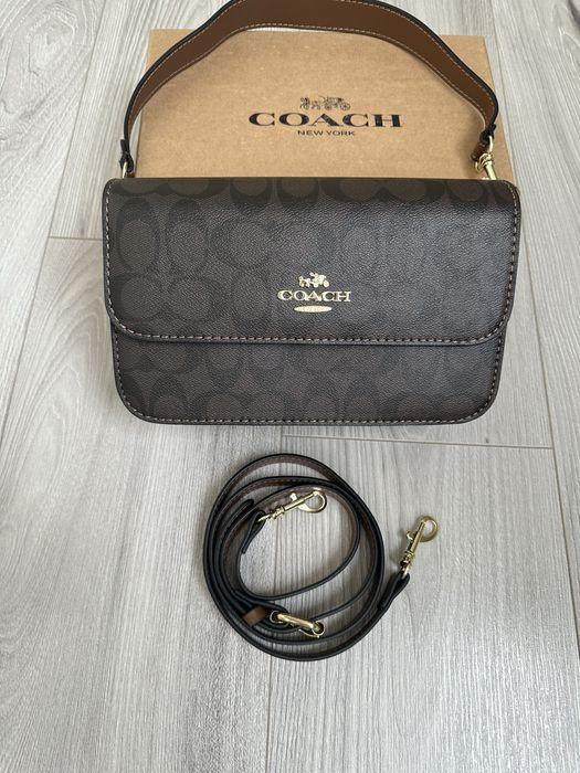 Сумка женская Coach /Коуч коричневая.