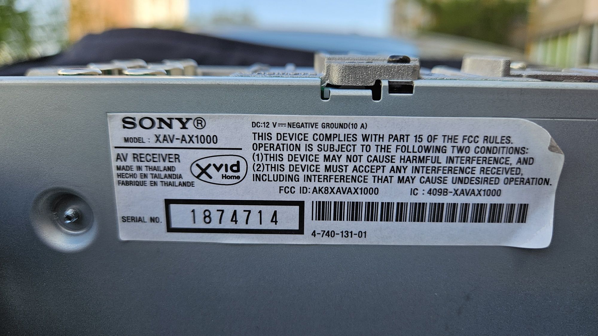 Автомагнітола Sony xav-ax 1000