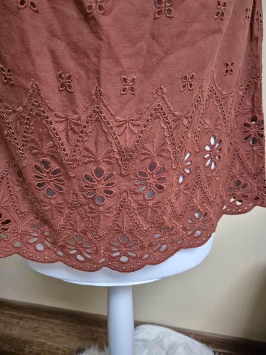 Bluzka haftowana braz boho hiszpanka Orsay rozmiar 38