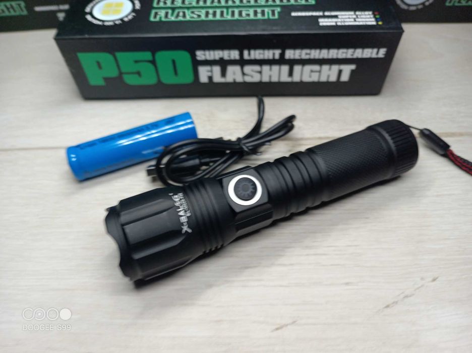 РАСПРОДАЖ   Ліхтар ручний X-balog BL-M02R алюмінєвий корпус