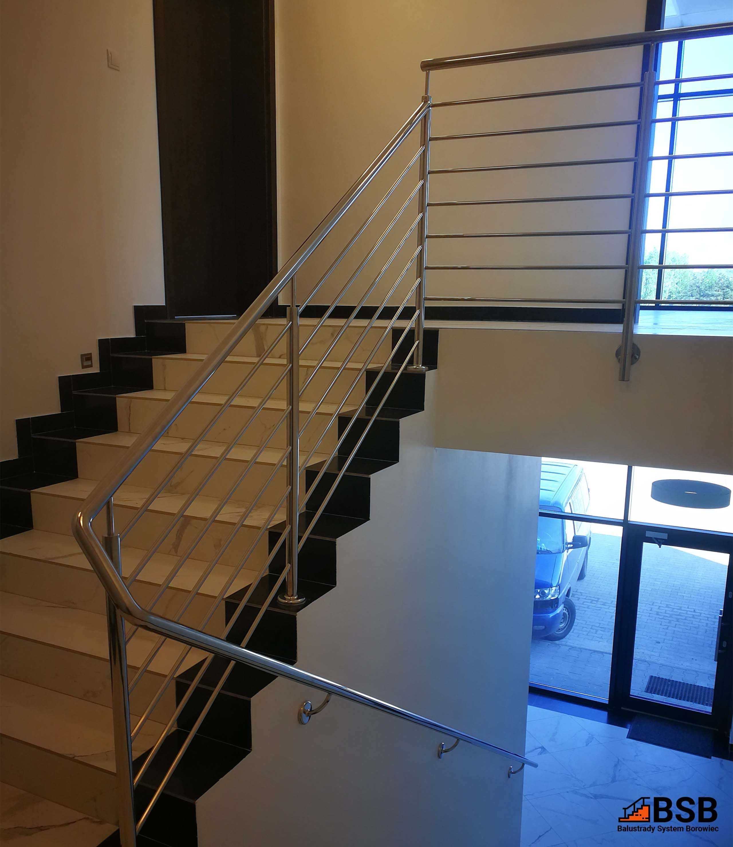 Klatki schodowe - balustrady nierdzewne | schody | pochwyty | poręcze