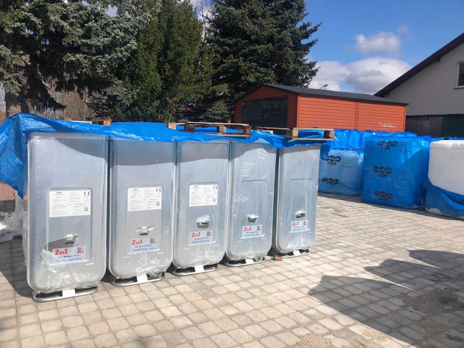 Zbiornik dwupłaszczowy 1000 l na paliwo olej opałowy,ON, nowe,atest CE