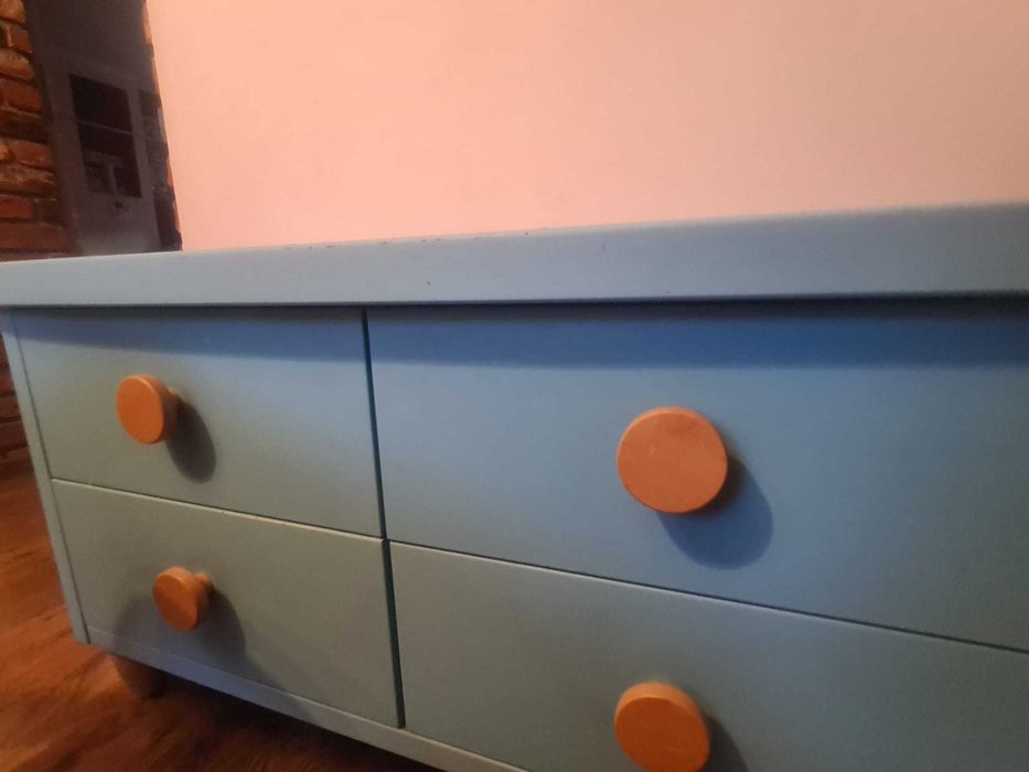 Szafka komoda niebieska