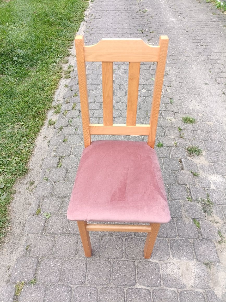 Krzesło drewniane tapicerowane