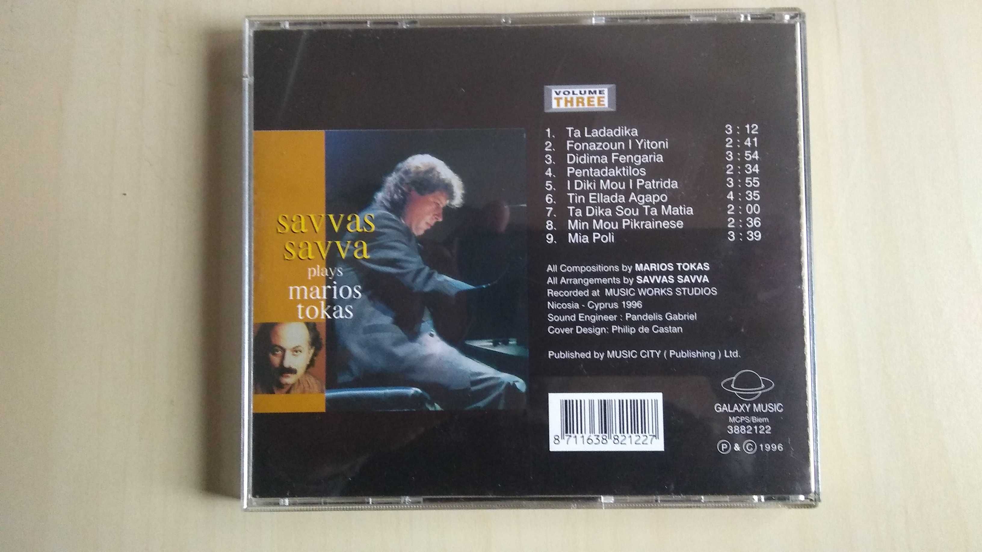 SAVVAS SAVVA plays Marios Tokas  cd