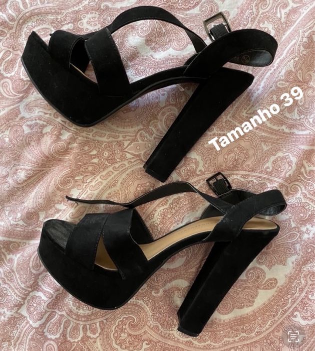 Sandalias pretas tamanho 38