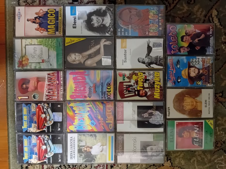 Kasety Magnetofonowe, Zestaw #17, 19 Sztuk, Wyprzedaż Kolekcji OKAZJA!