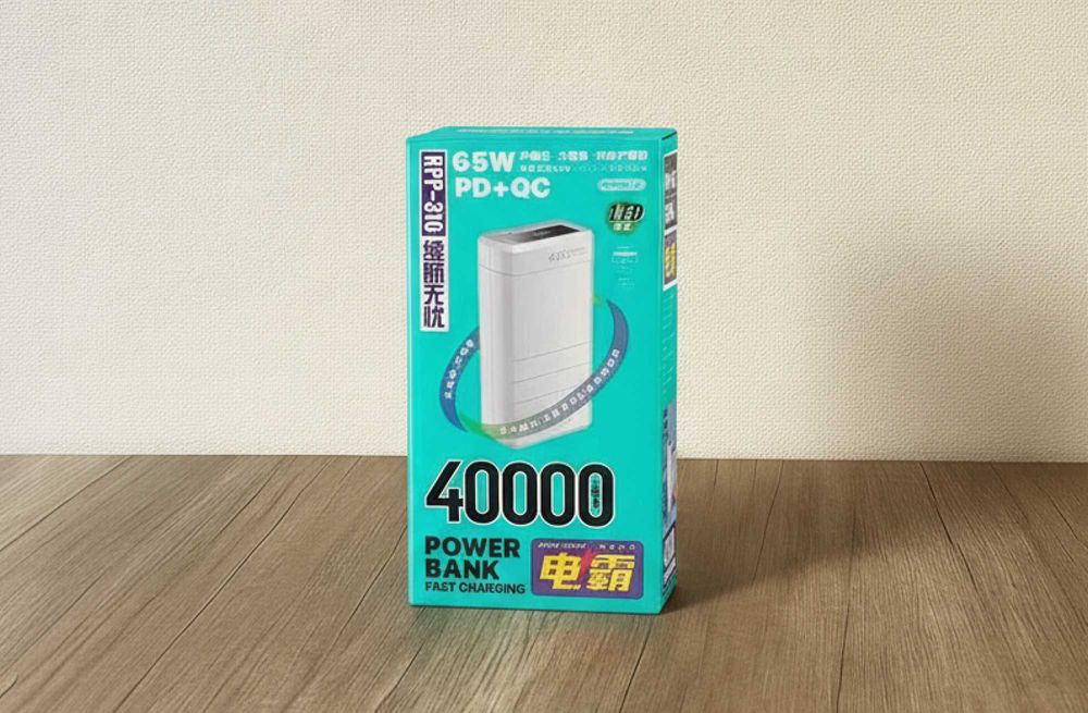 Павербанк remax 40000 mah 65w / швидка зарядка - usb / 2 type - c