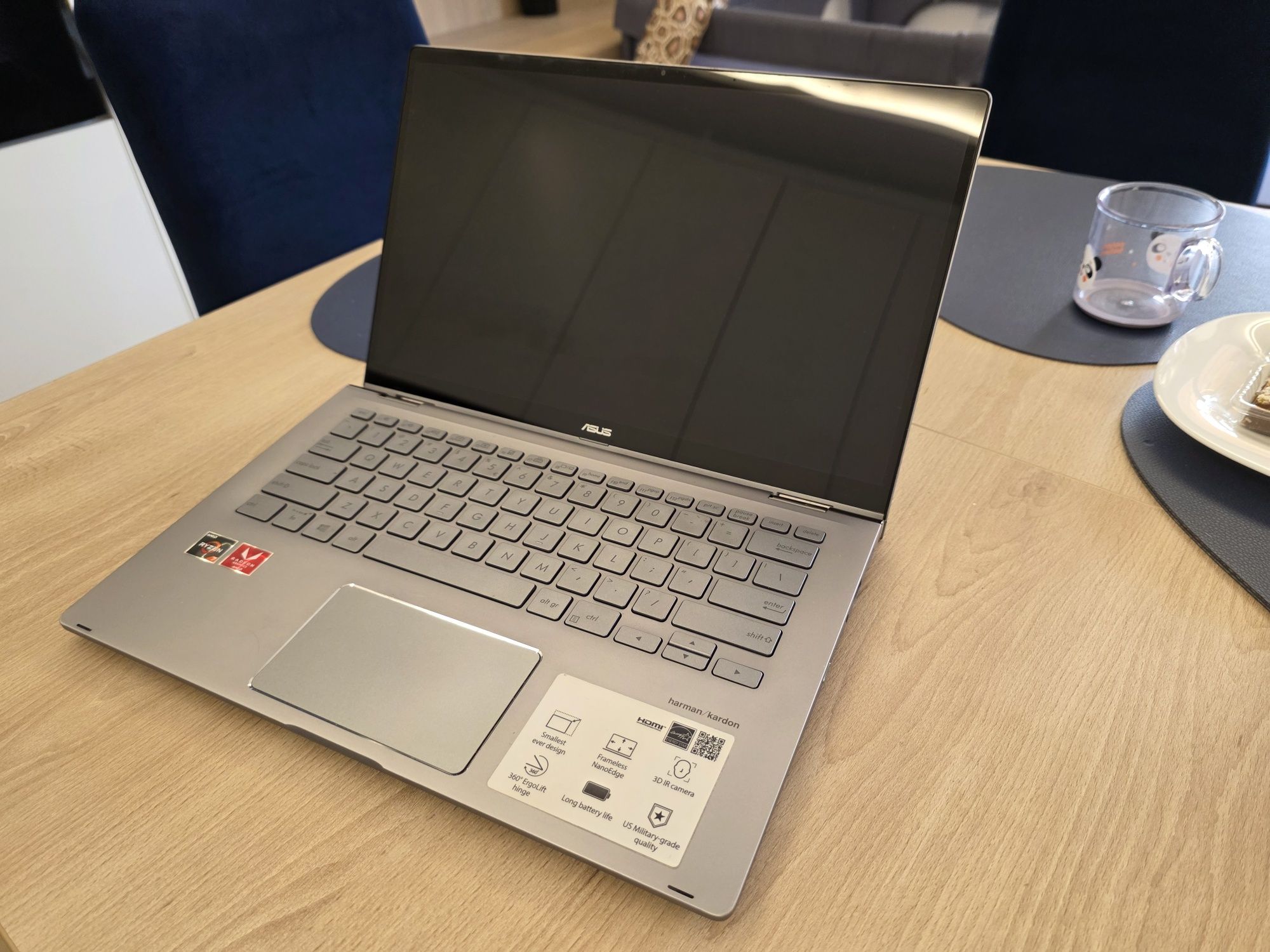 Laptop dotykowy ASUS ZenBook Flip 14 UM462DA R7-3700U/16GB/512/W10 Gre