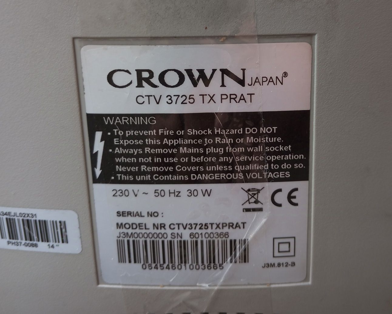 Vendo TV Crown CTV 3725