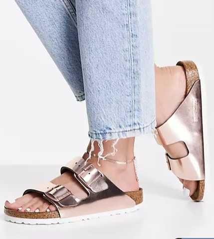 Сланцы birkenstock arizona metallic copper оригинал 39/40/41/43