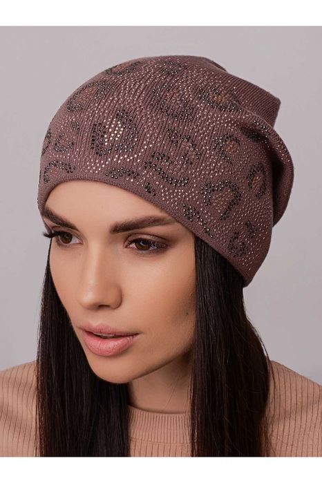 Женская стильная шапка со стразами. Разные цвета!!!