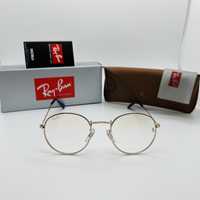 Круглые очки для стиля, имиджа|Оправа Ray Ban Round Metal 3447 Gold