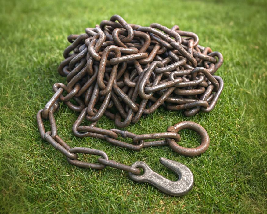 ŁAŃCUCH Do Transportu 6mm x 5m Wozowy Mocny Zrywka Drewno NIEZAWODNY