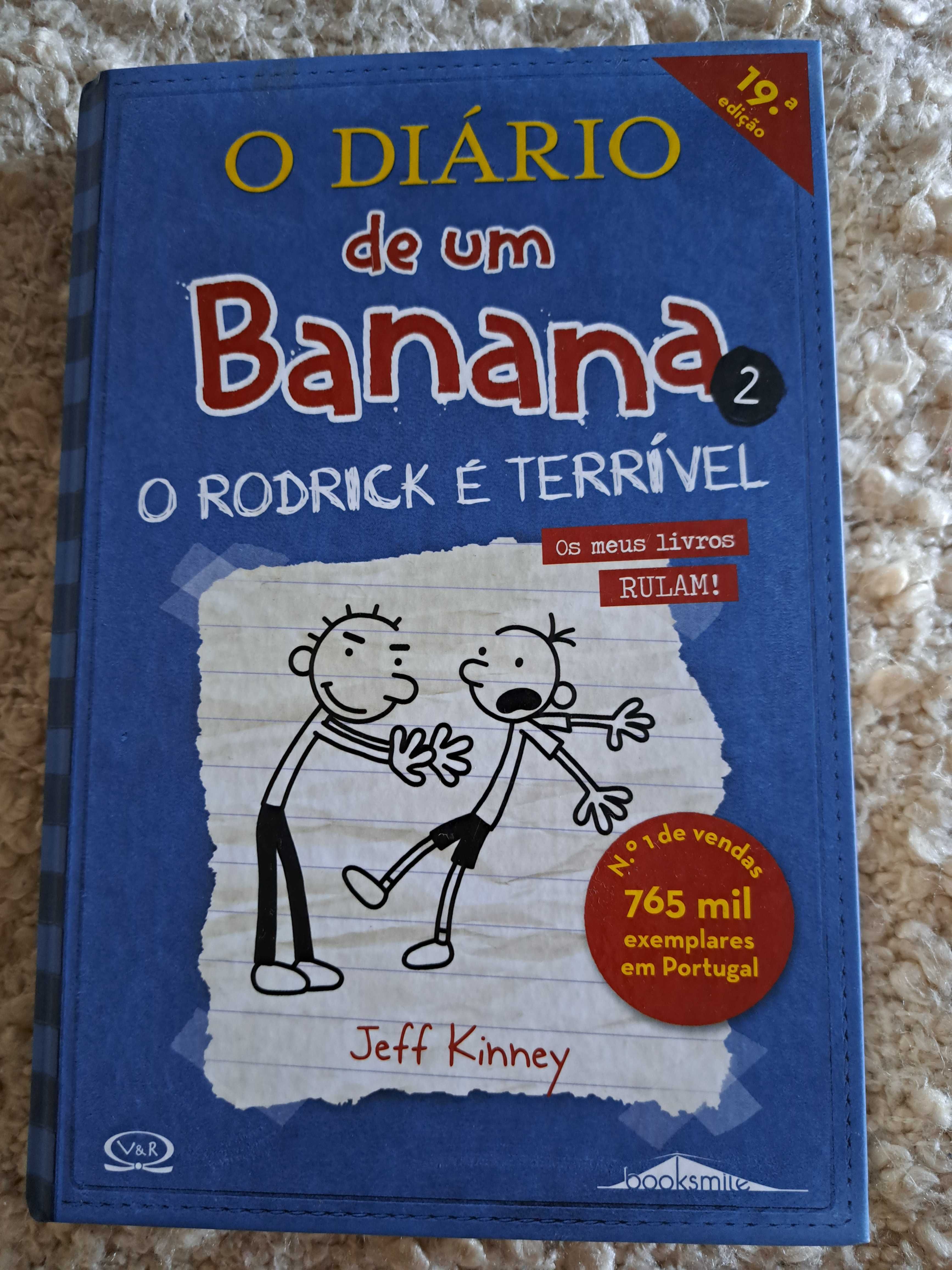 Livros coleção "Diário de um Banana" do 1 ao 9