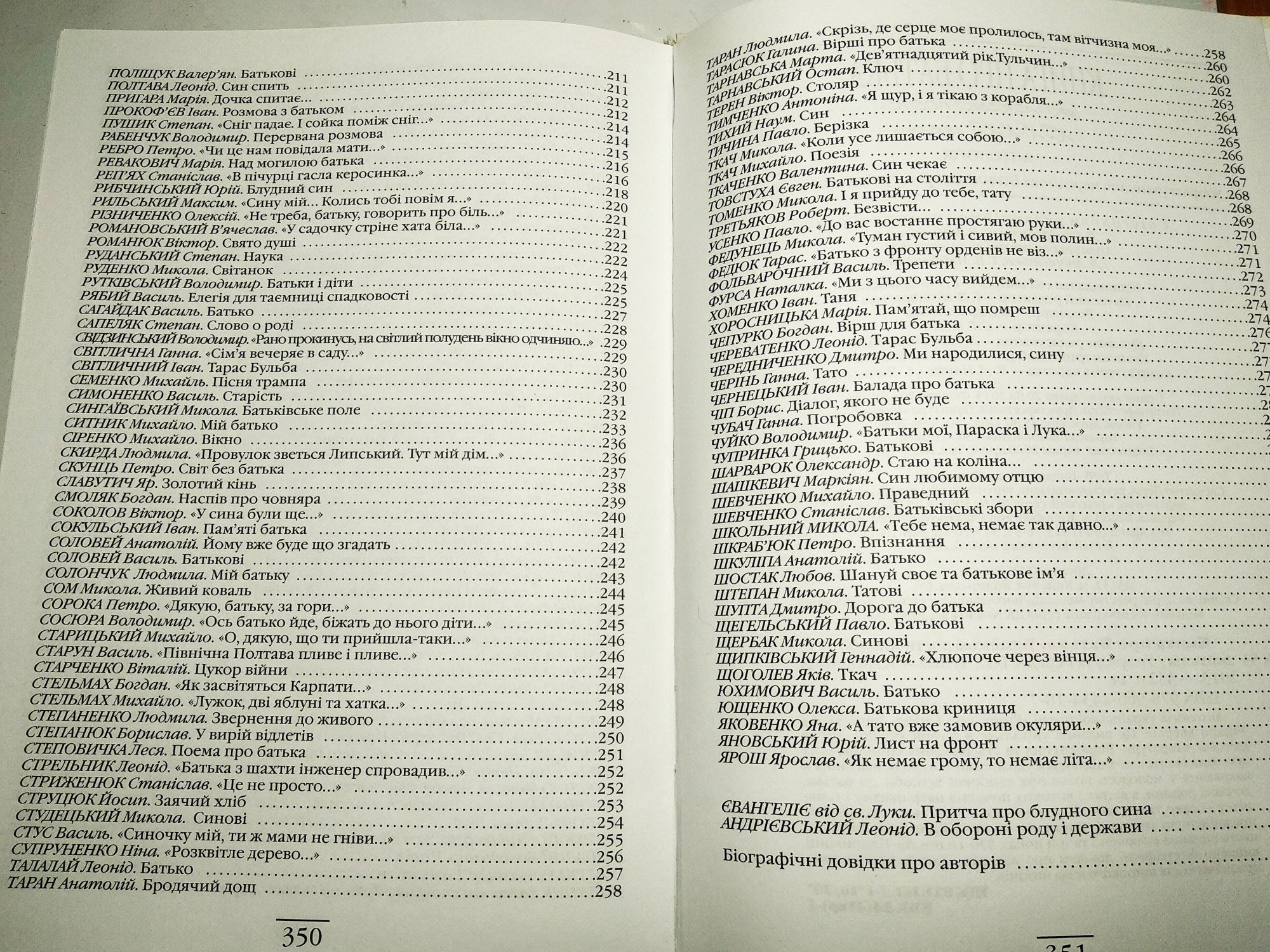 Книга про Батька, вірші українських поетів