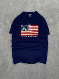 Polo Ralph Lauren Big American Flag Logo VintageSize:M футболка винтаж