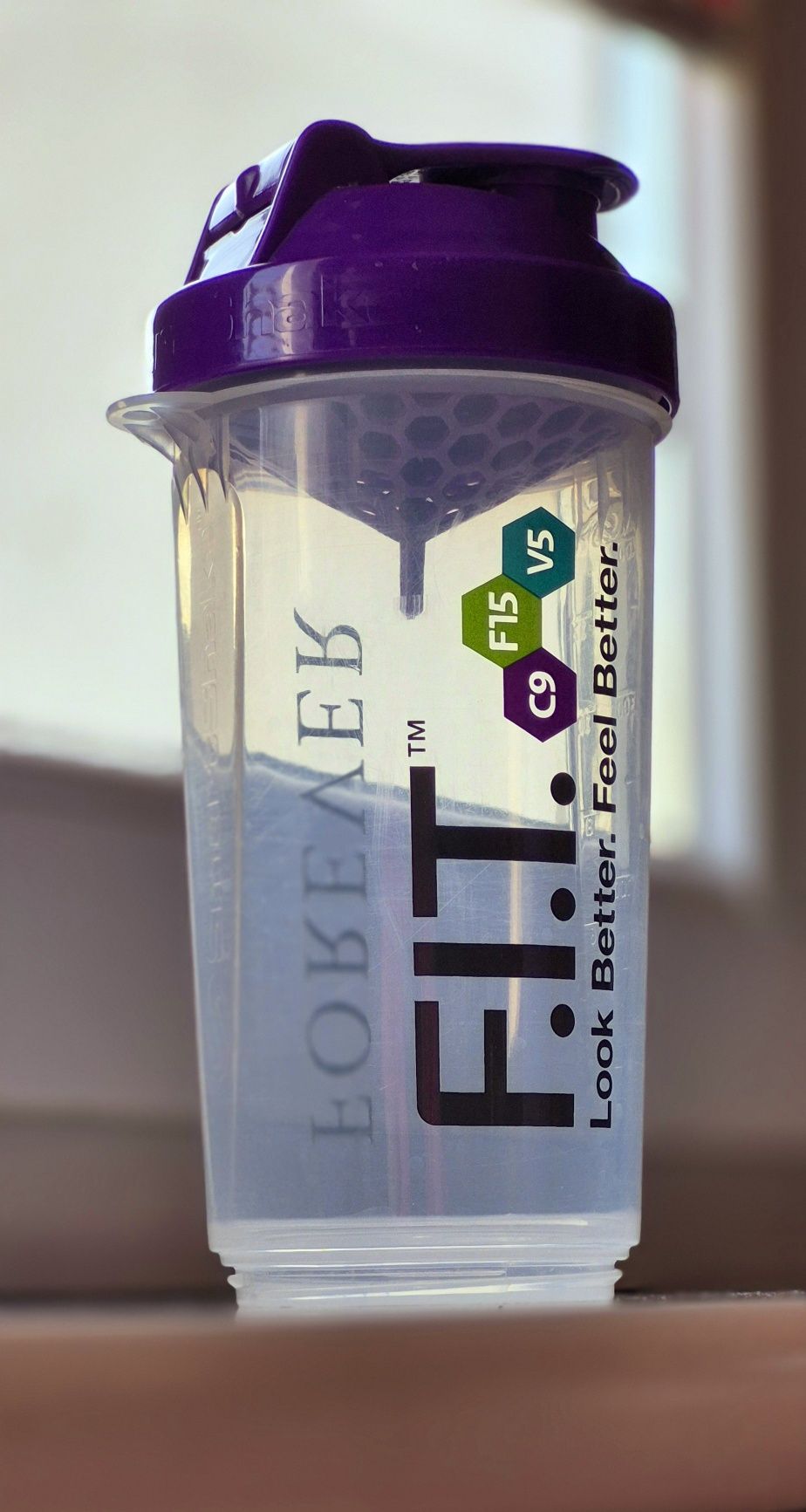 Shaker f.i.t. forever living products fioletowy 400 ml