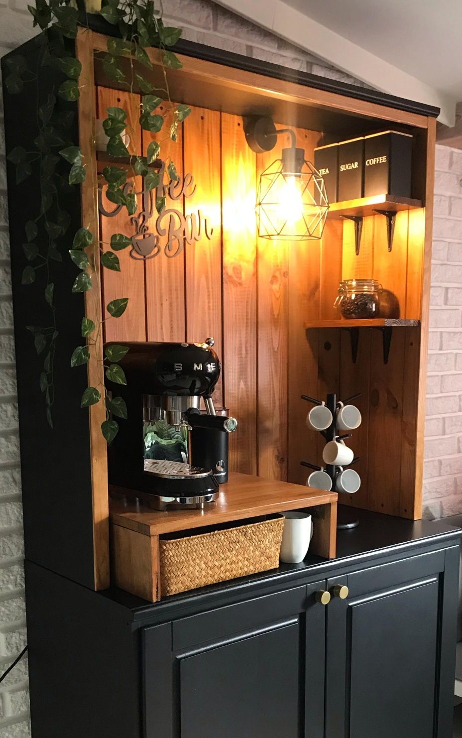 Nowoczesny Caffee Bar  - mebel na ekspres do kawy + gratis