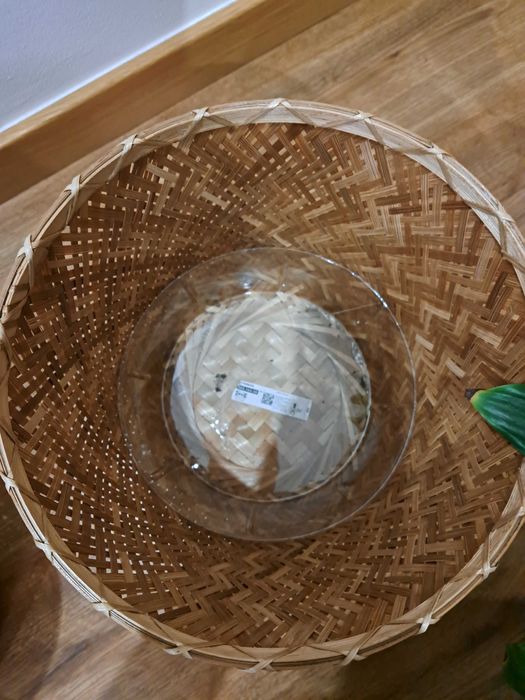 Cestas de bambu como novas