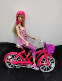 Lalka barbie na rowerze vintage