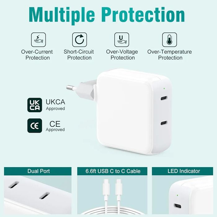 Ładowarka 67 W, USB C, kompatybilna z MacBook Air O674
