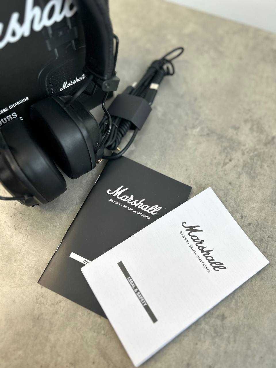 Акція! Бездротові Marshall Major 5 Black — До 100 годин роботи