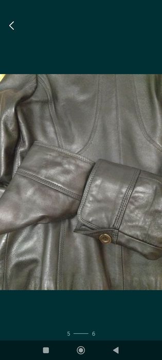 Пиджак женский кожаный XL