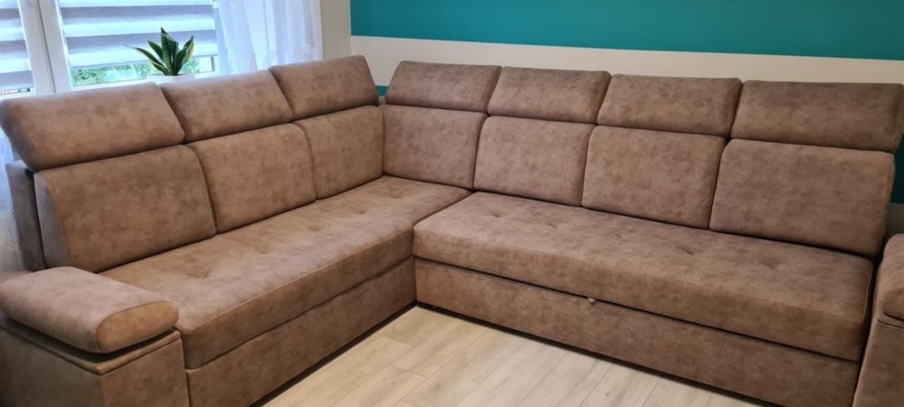 Wypoczynek, narożnik, kanapa z funkcją spania