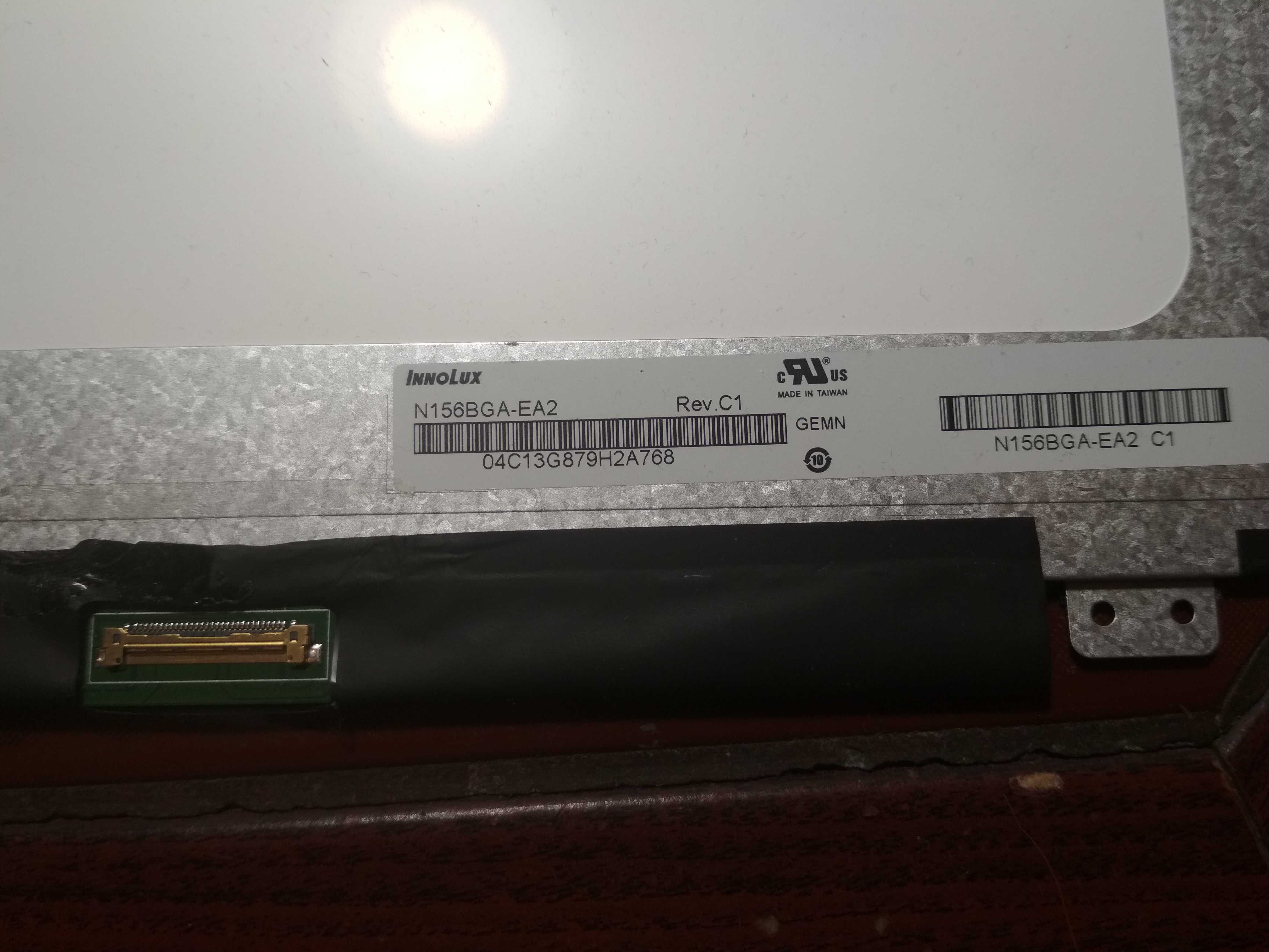 15.6 LED Матрица  HD 30pin Slim 1366*768 ушки верх и вниз матовая IPS